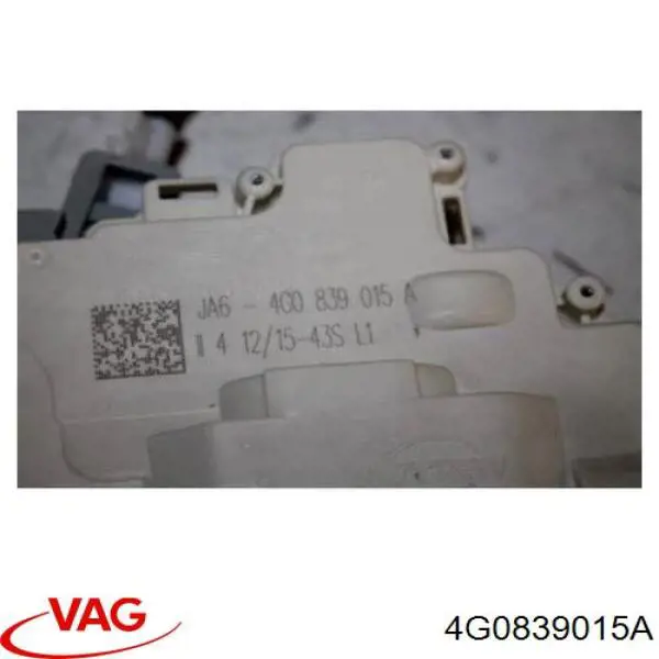 Замок задньої двері, лівої 4G0839015A VAG