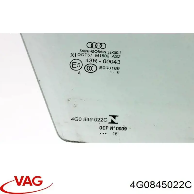 4G0845022C VAG Скло пасажирських дверей