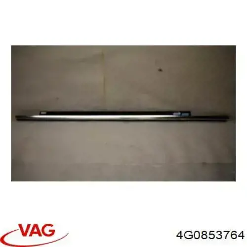 Молдинг опускного скла нижній, двері задньої, правої 4G0853764 VAG