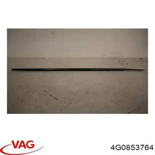 Молдинг опускного скла нижній, двері задньої, правої VAG 4G0853764