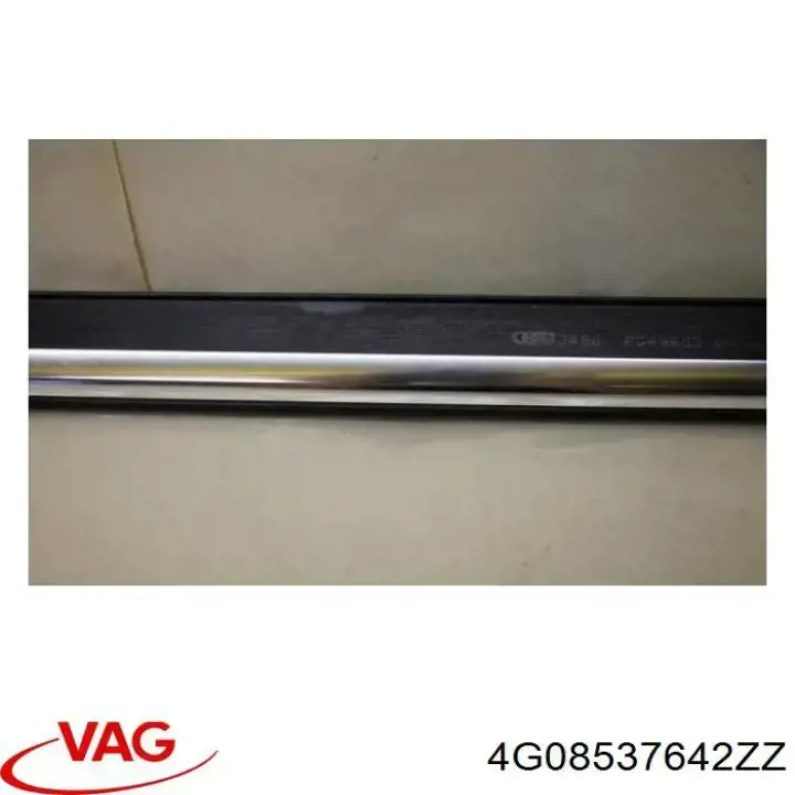 Молдинг опускного скла нижній, двері задньої, правої VAG 4G08537642ZZ