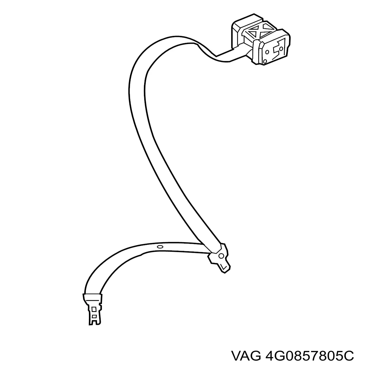 Пасок безпеки задній VAG 4G0857805C ціна, від 25.40 USD