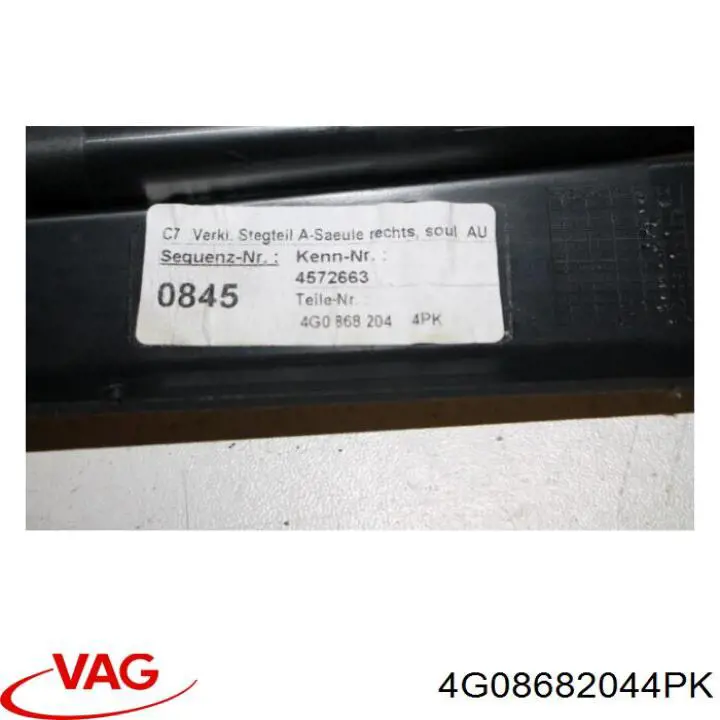 4G08682044PK VAG Обшивка стійки кузова внутрішня, передня права