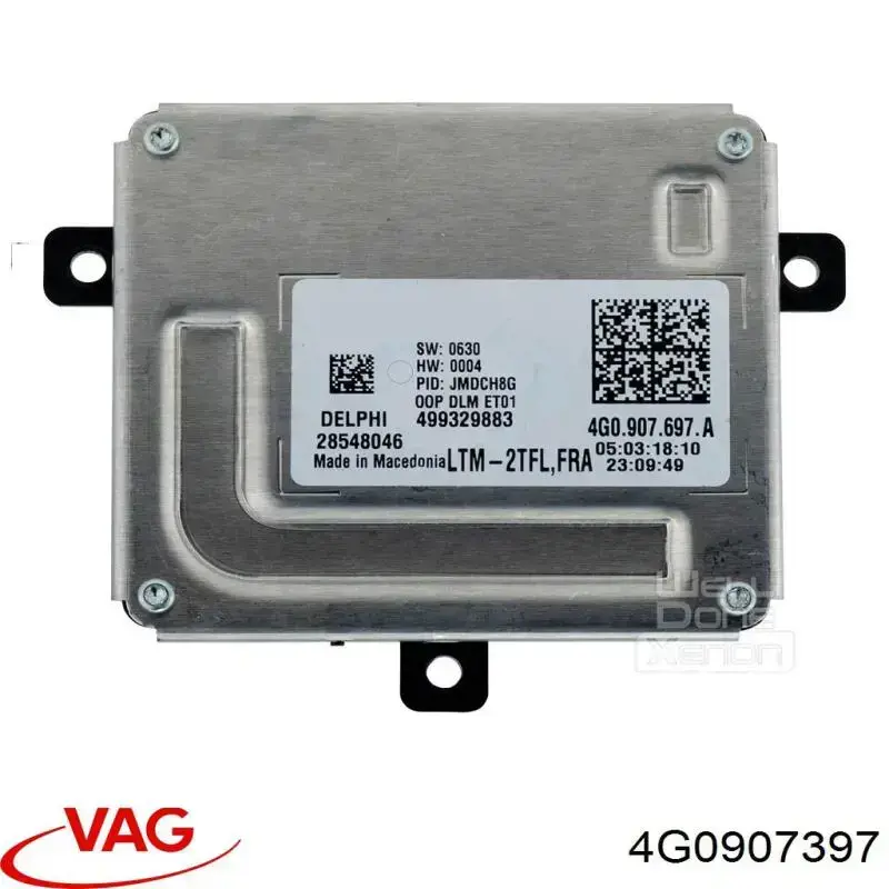 Модуль керування (ЕБУ) світлом фар 4G0907397 VAG