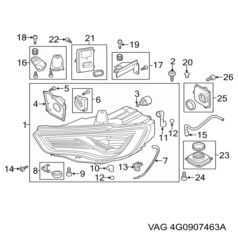  VAG 4G0907463A ціна, від 93.96 USD