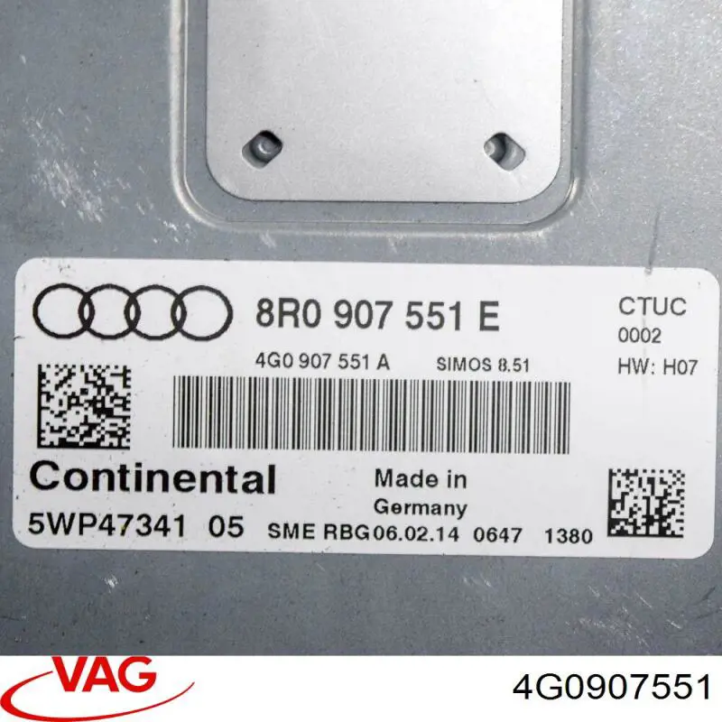 ЕБУ VAG 4G0907551 ціна, від 1418.04 USD