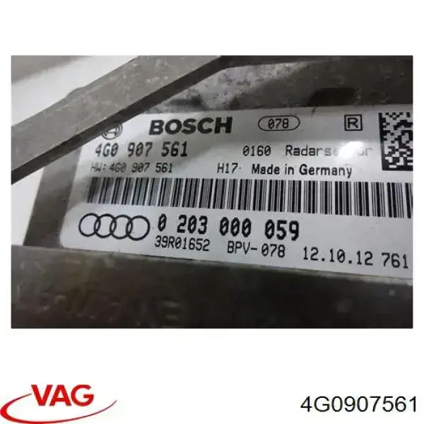 Радарний датчик дистанції A2059005918 Mercedes