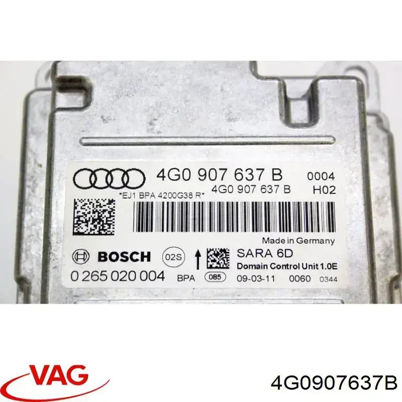 Датчик поперечного прискорення (ESP) VAG 4G0907637B ціна, від 18.06 USD