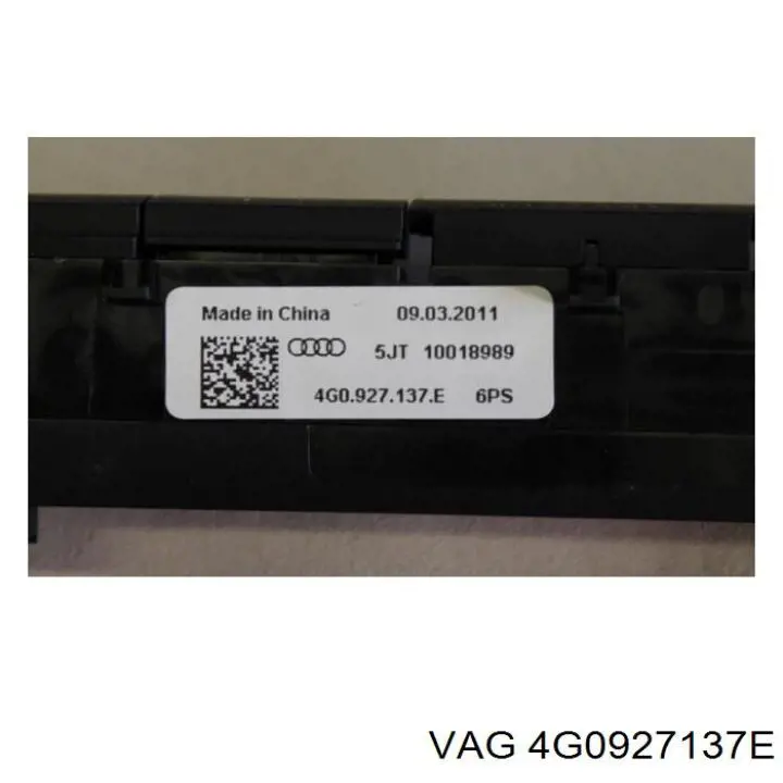 Блок кнопок центральної консолі VAG 4G0927137E ціна, від 42.78 USD