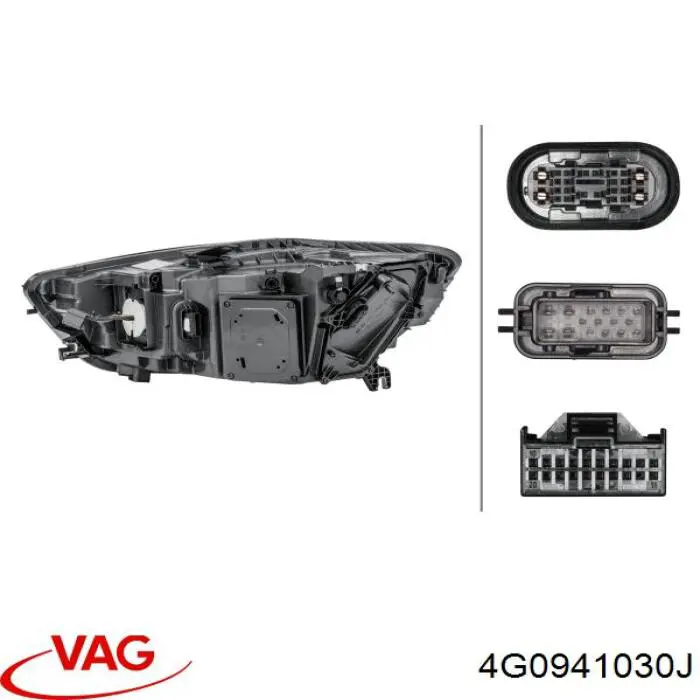 Основна фара - вставка VAG 4G0941030J ціна, від 706.73 USD