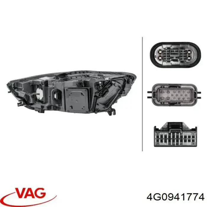 Купити 4G0941774 VAG Права блок фара