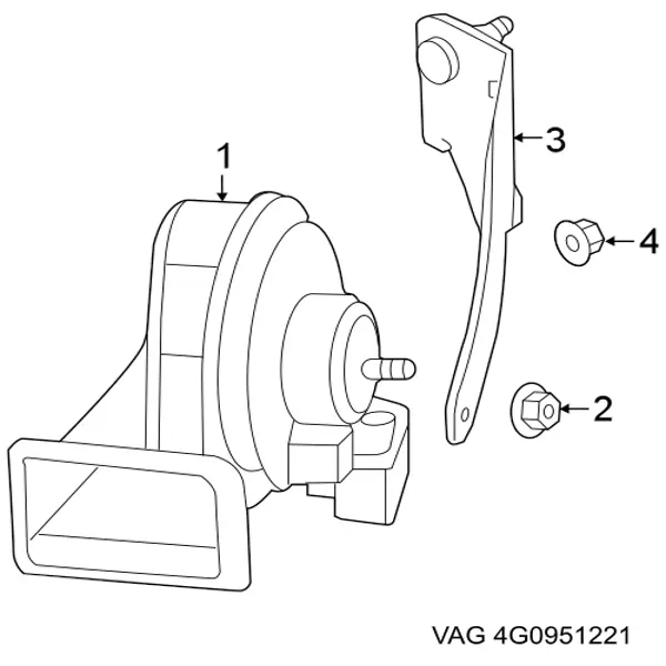 Купити 4G0951221 VAG Клаксон
