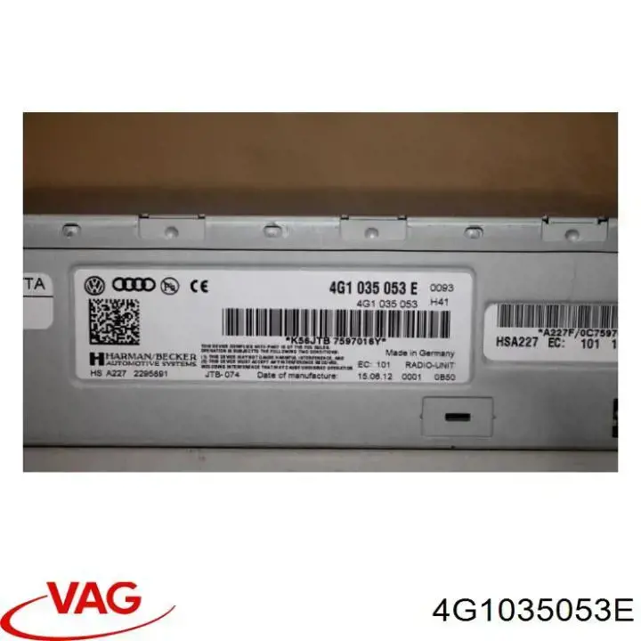  VAG 4G1035053E ціна, від 189.99 USD