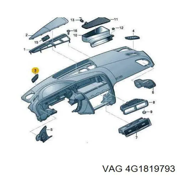 4G1819793 VAG Повітропроводи