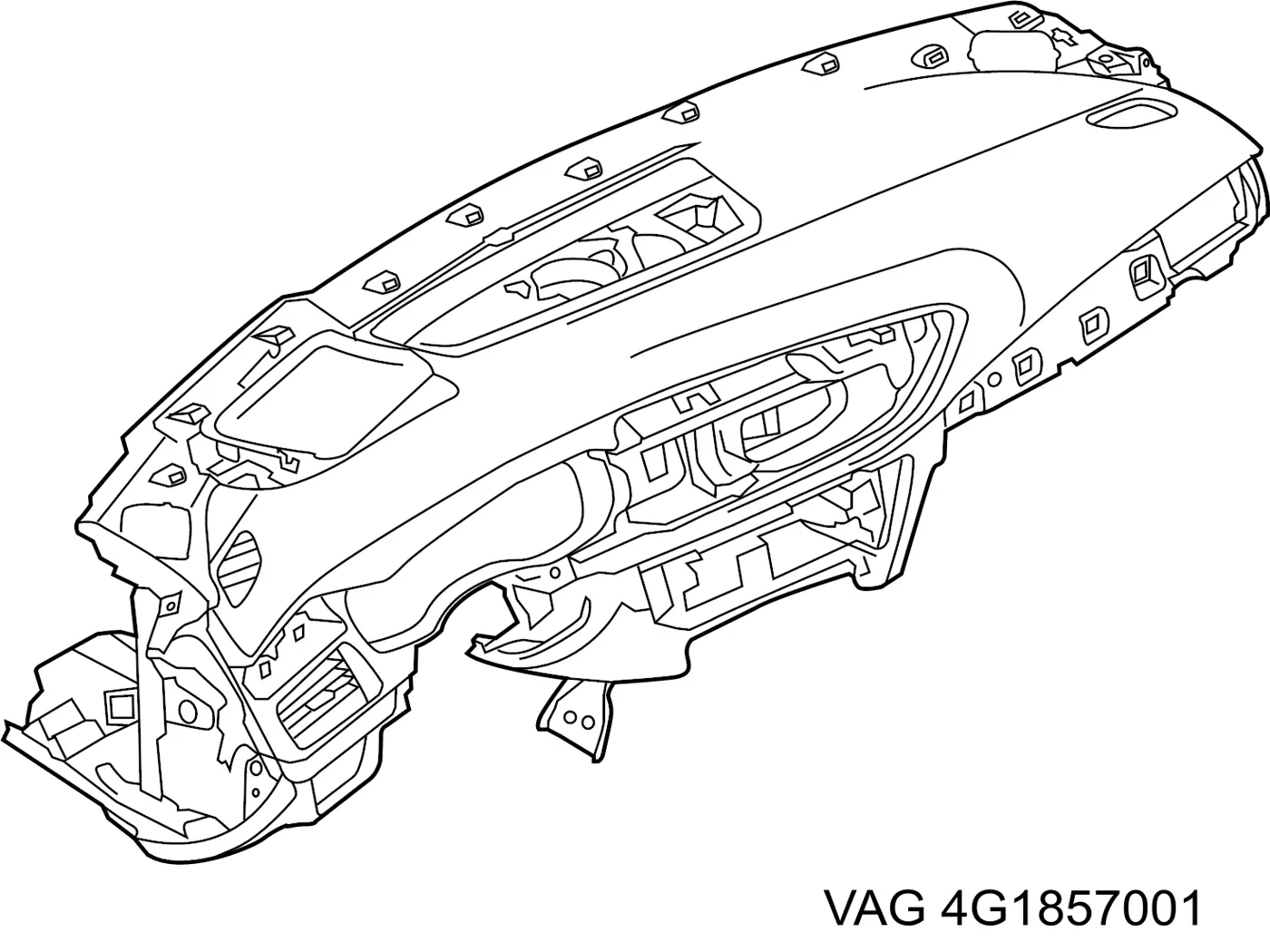 Передня панель VAG 4G1857001 ціна, від 196.76 USD