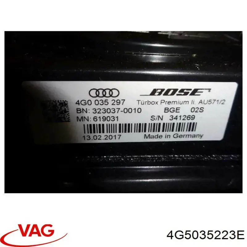  VAG 4G5035223E ціна, від 17062.5 UAH