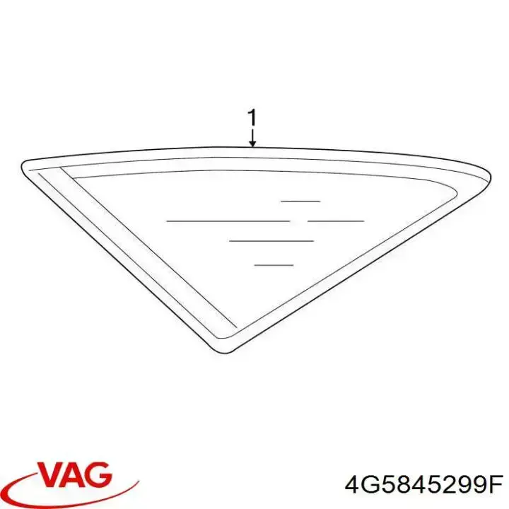 Скло багажника, ліве VAG 4G5845299F ціна, від 19.00 USD