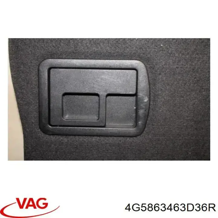 4G5863463D36R VAG Облицювання багажного відсіку нижнє