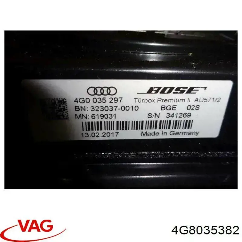 4G8035382 VAG Динамік передній