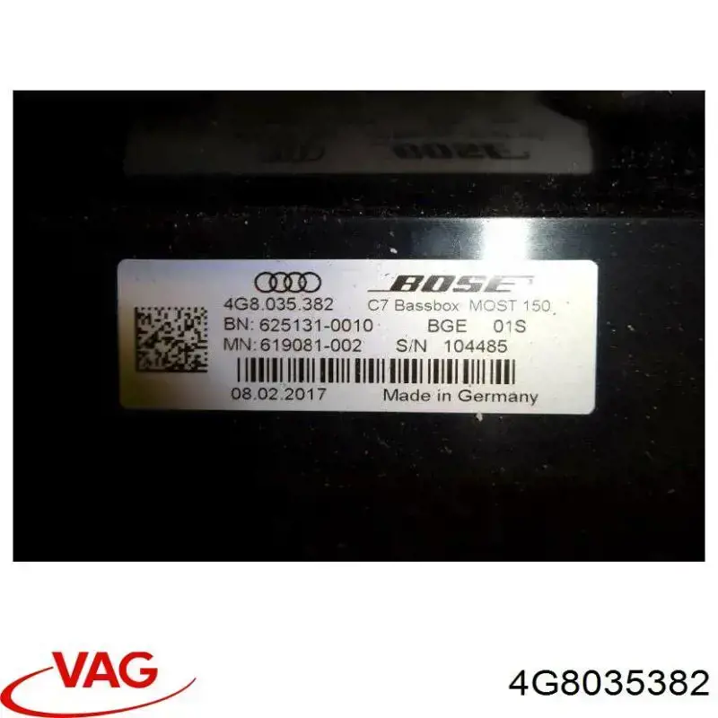 Динамік передньої двері VAG 4G8035382 ціна, від 101.35 USD