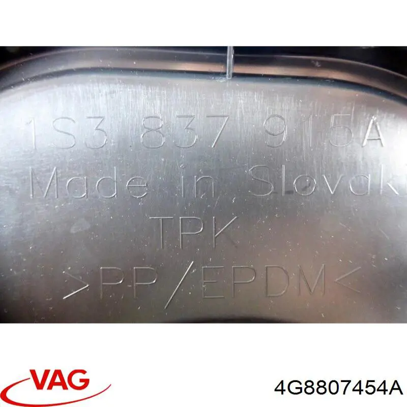 4G8807454A VAG Кронштейн бампера заднього, правий