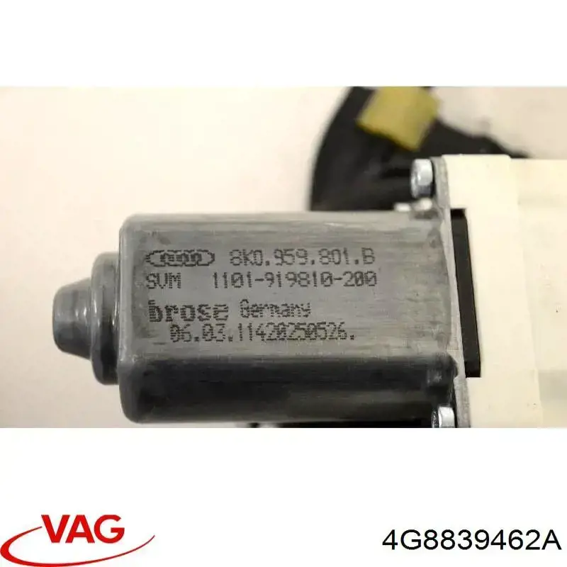 Купити 4G8839462C VAG Механізм склопідіймача двері задньої, правої