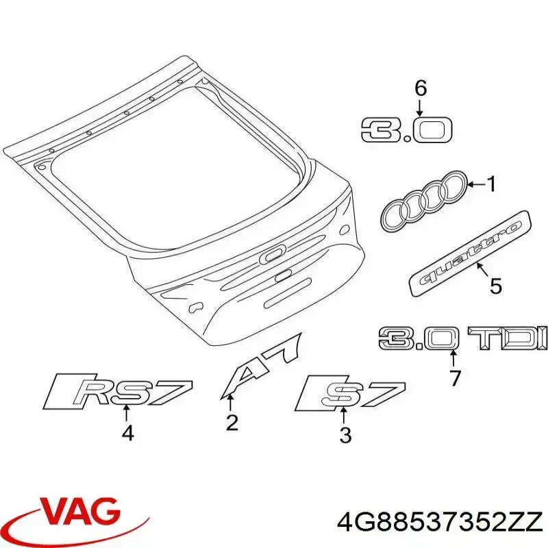 Купити 4G88537352ZZ VAG 