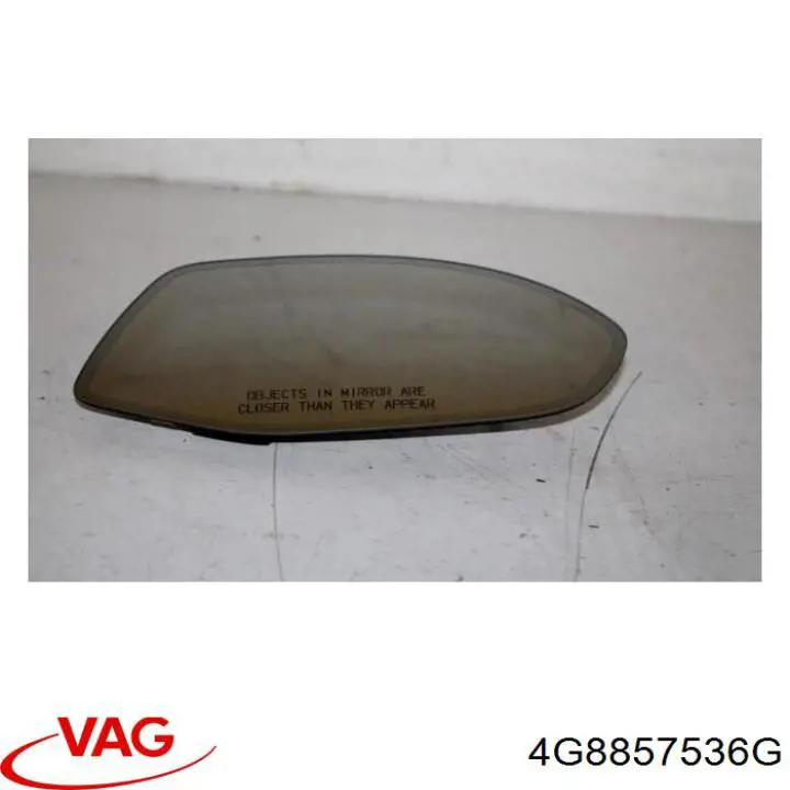 Скло дзеркала заднього виду, правого VAG 4G8857536G ціна, від 263.91 USD