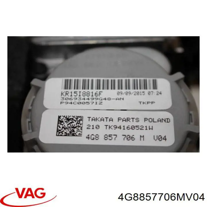 Купити 4G8857706DV04 VAG Пасок безпеки передній правий