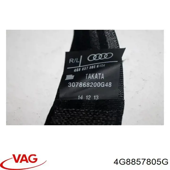 Купити 4G8857805G VAG Пасок безпеки задній центральний