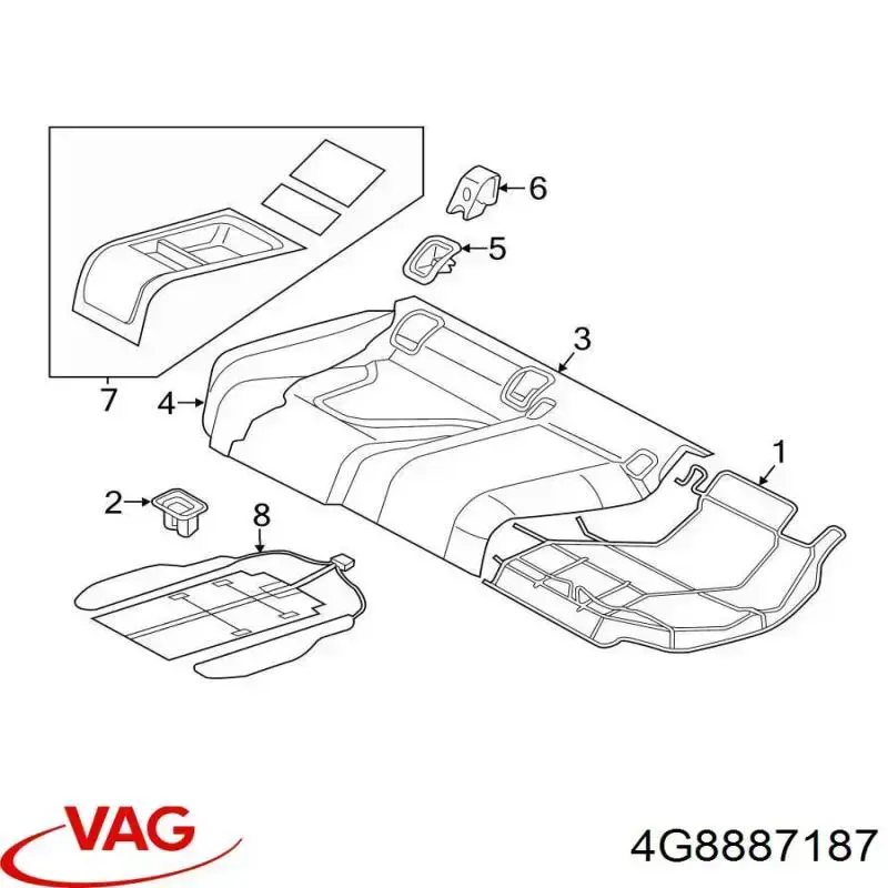  VAG 4G8887187 ціна, від 5.07 USD