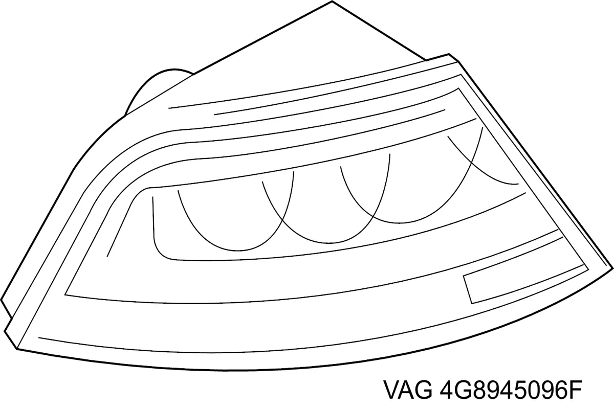 Ліхтар задній правий, зовнішній VAG 4G8945096F ціна, від 272.39 USD