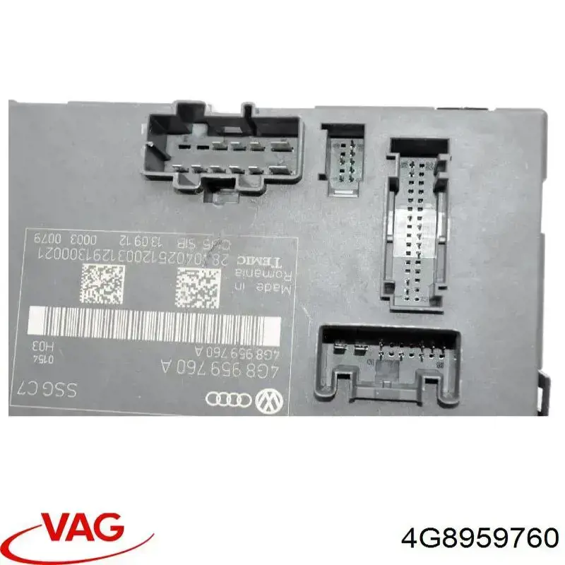 Модуль управління (ЕБУ) переднього сидіння VAG 4G8959760 ціна, від 38.39 USD