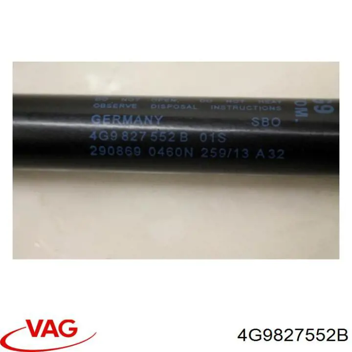 4G9827552B VAG Амортизатор кришки багажника / двері 3/5-ї задньої