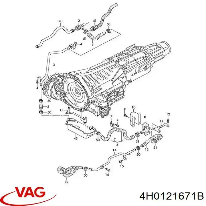 Кран системи опалення VAG 4H0121671B ціна, від 12.65 USD