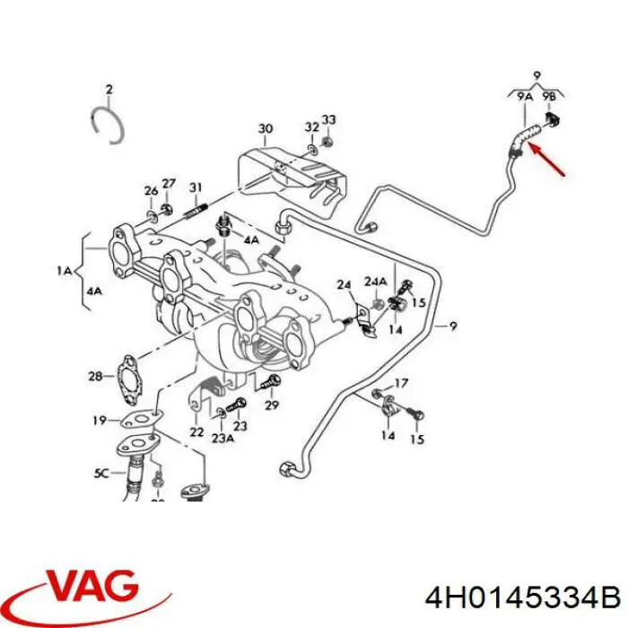  VAG 4H0145334B ціна, від 25.04 USD