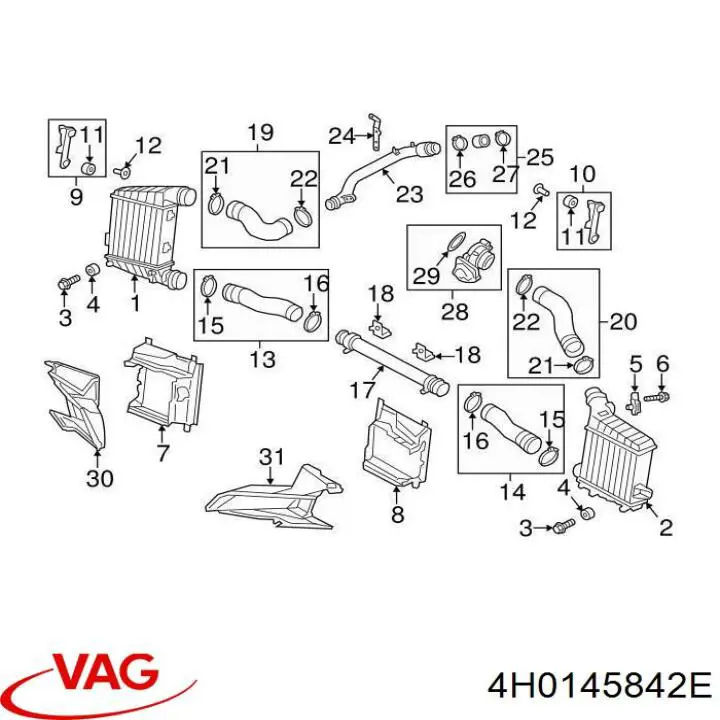  VAG 4H0145842E ціна, від 25.40 USD