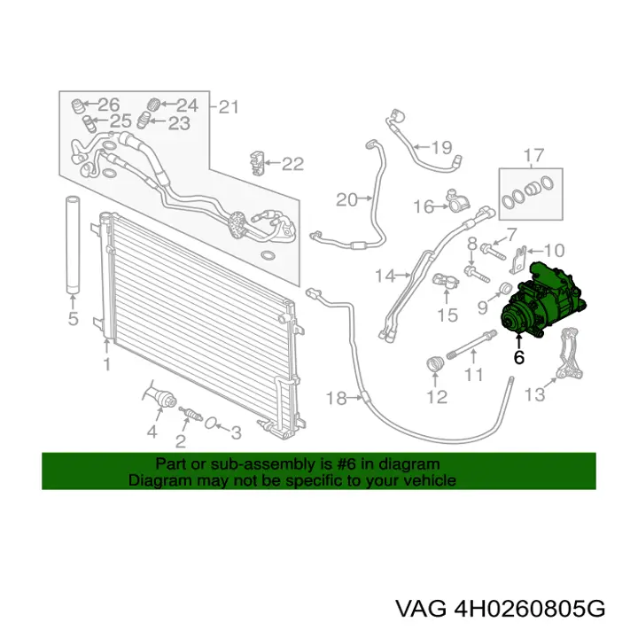 4H0260805G VAG Компресор холодоагенту