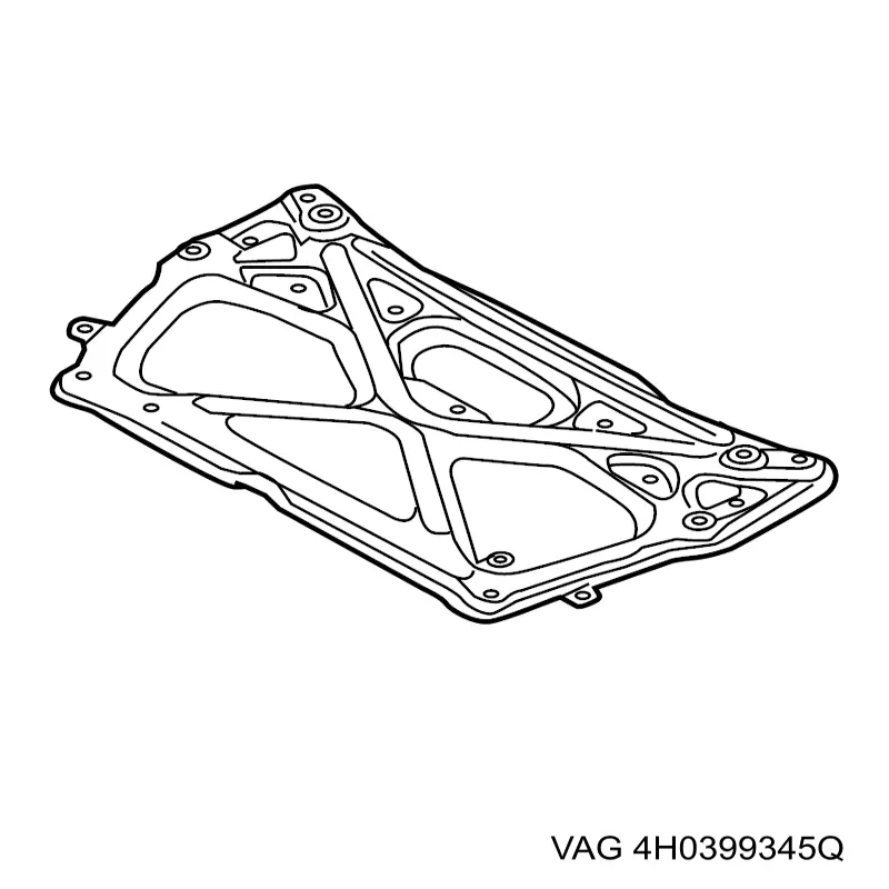 Підсилювач переднього підрамника VAG 4H0399345Q ціна, від 8.44 USD
