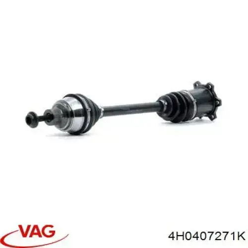 Привід передній лівий VAG 4H0407271K ціна, від 126.69 USD