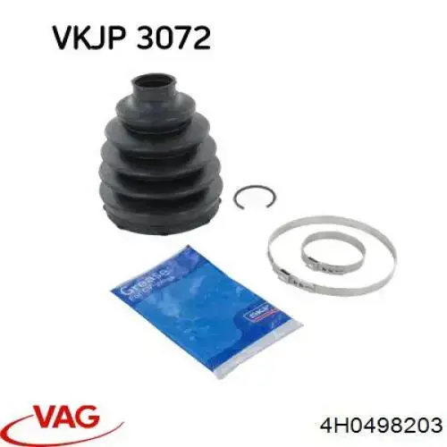 3C0407285 VAG Пильник ШРУСа зовнішній, передній піввісі