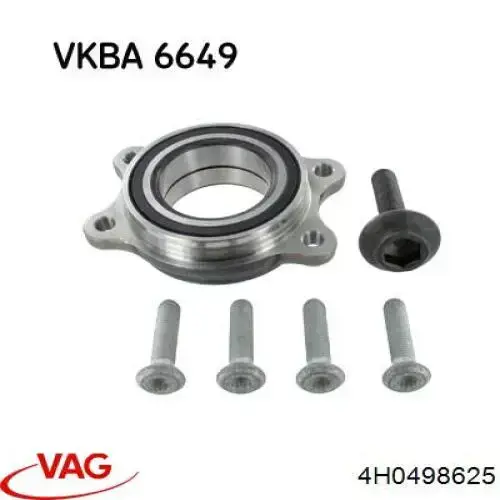 Підшипник ступиці 4H0498625 VAG