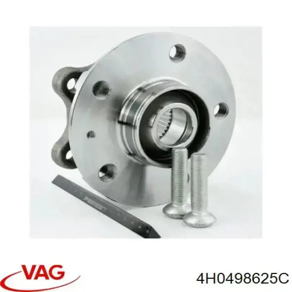 Комплект підшипник маточини передньої VAG 4H0498625C ціна, від 31.74 USD