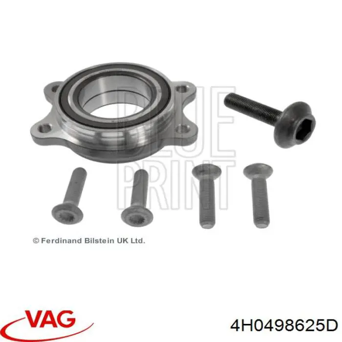 Купити 4H0498625D VAG Підшипник ступиці передньої