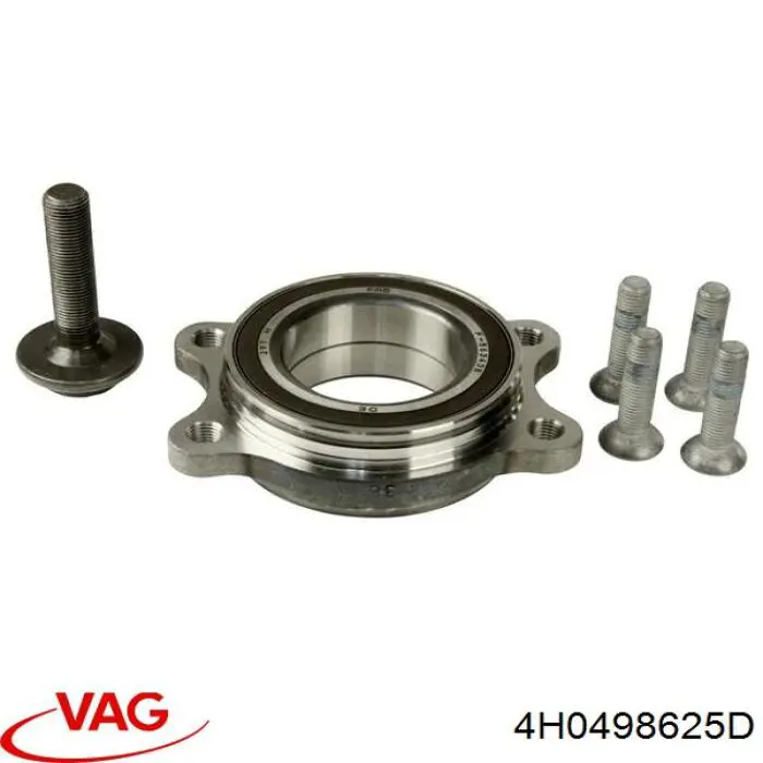 Комплект підшипник маточини передньої VAG 4H0498625D ціна, від 34.32 USD