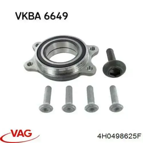 Підшипник маточини VAG 4H0498625F