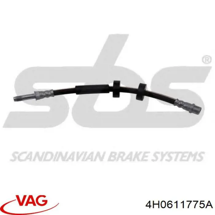 Шланг гальмівний задній VAG 4H0611775A ціна, від 4.80 USD