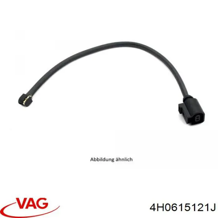 Сигналізатор знос гальмівних колодок VAG 4H0615121J ціна, від 9.48 USD