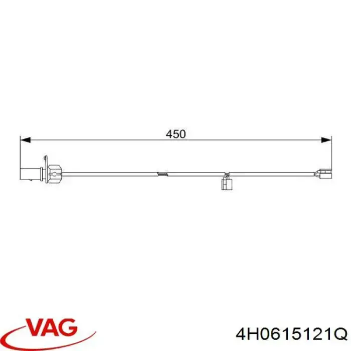 Датчик зносу гальмівних колодок, передній 230154 Maxgear