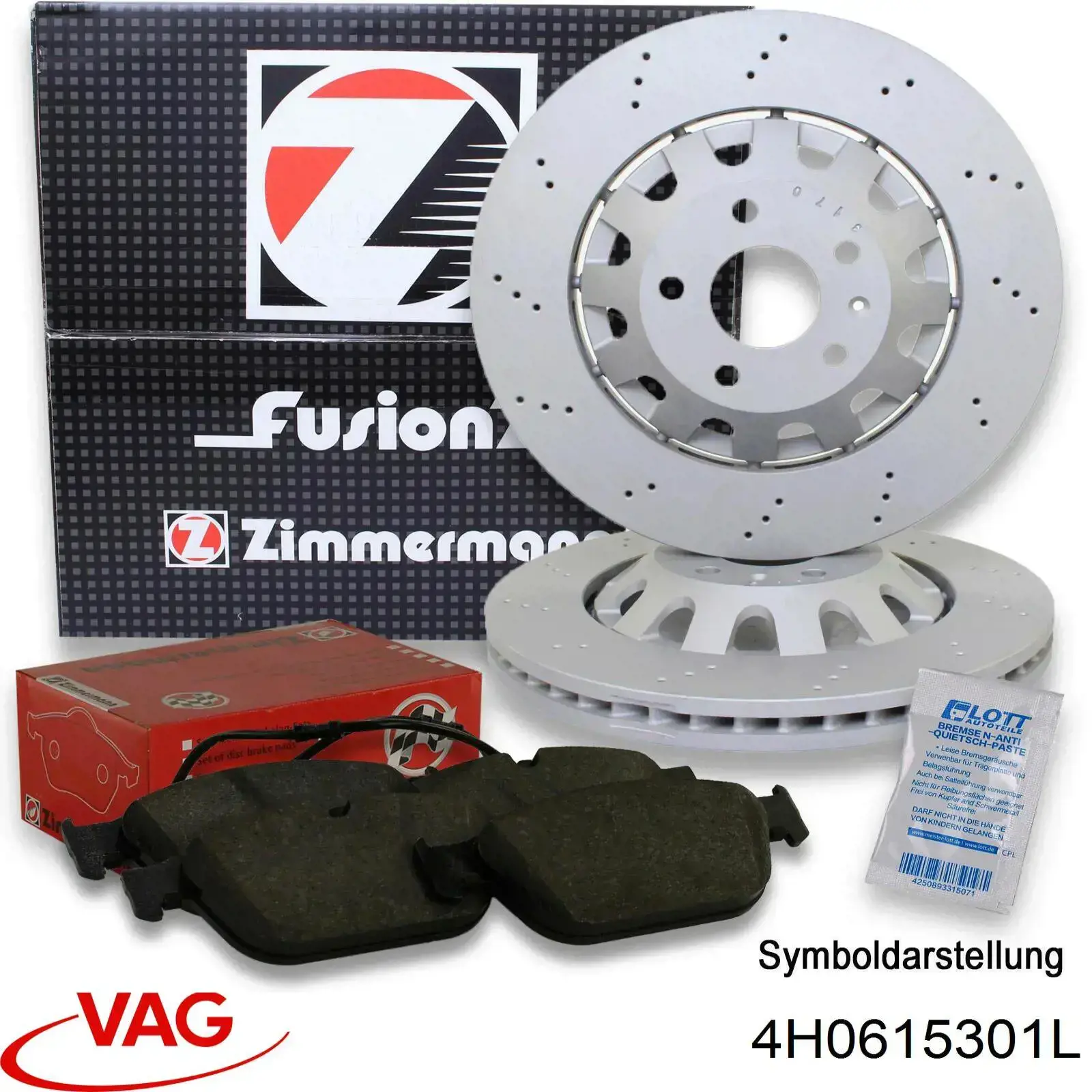 Диск переднього гальма VAG 4H0615301L ціна, від 396.03 USD